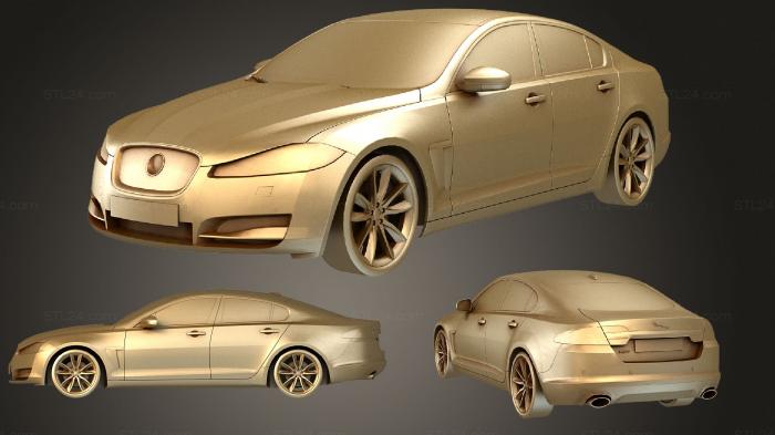 Автомобили и транспорт (Автомобиль класса люкс Jaguar, CARS_2054) 3D модель для ЧПУ станка